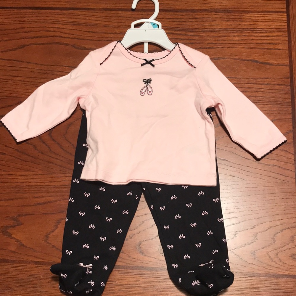 NWT 6M Ballerina Shirt & Footed Pants